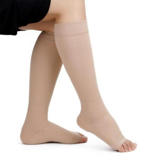 Open Toe Knee-High Compression Socks: Easy to Wear Support – Affordable  Compression Socks