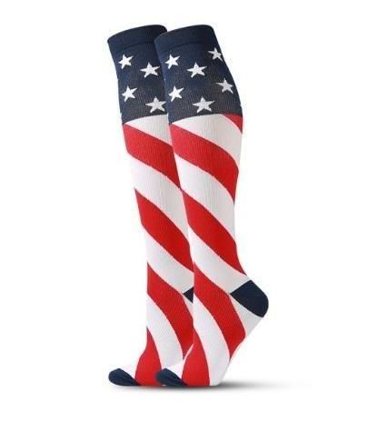 American Flag Socks with Stars and Stripes